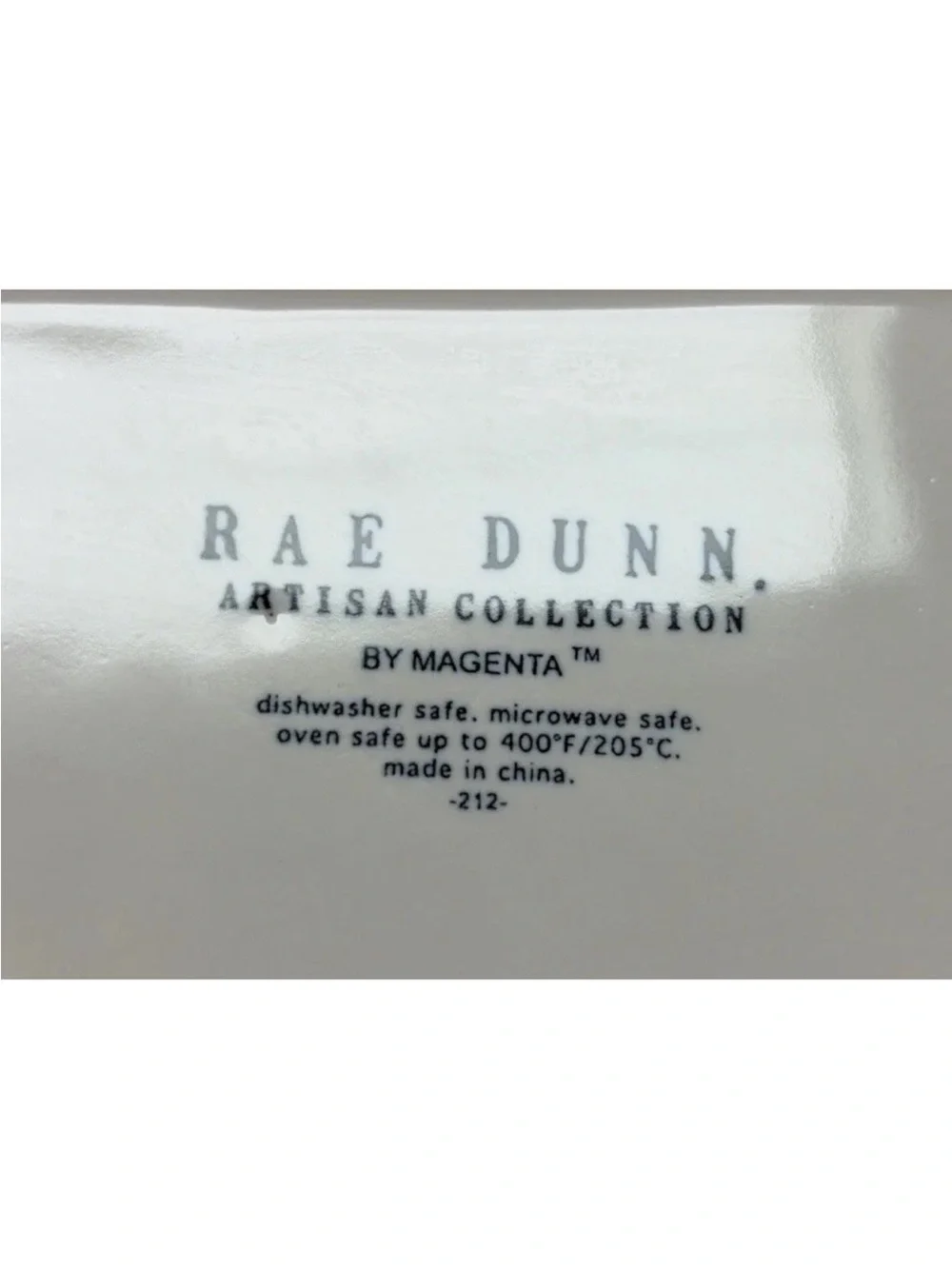 RAE DUNN by Magenta “YUM YUM YUM” 8.5” x 10” rectangular baking dish NEW?